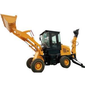 2.5 Ton Backhoe Loader Excavator Farm Tractor Compact 1cbm Loader Backhoe with Good Price