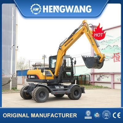 China Supply Backet Capacity 0.28m3 Wheel Excavator Widely Used in Municipal Maintenance Engineering