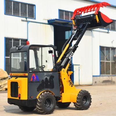 Farming Machinery 1.5ton Wheel Loader with Grapple Bucket