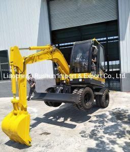 Hot Selling 3.5ton Wheel Excavator with Yanmar Engine Available