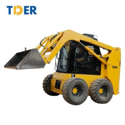 Tder EPA Engine Mini Track Wheel Skid Loader Skid Steer Loaders for Sale