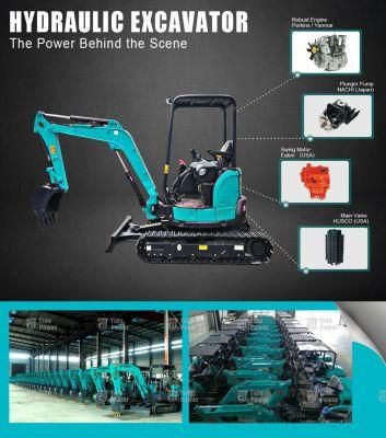 High-Quality Excavator, Flexible Excavator, Backhoe Excavator, Kubota Engine Excavator, Compact Excavator