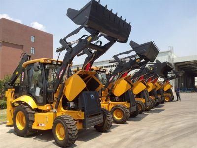 Earth Moving Construction Machinery Oriemac Xt870 Mini Front End Backhoe Loader