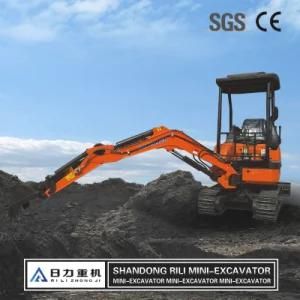 Chinese Rl20 2.0 Ton Crawler Small Digger Mini Excavator Price for Sale
