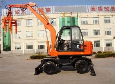 Hot Selling Grapple Machine Wheel Excavator with Ce