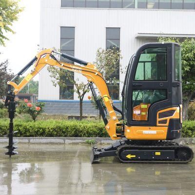 Mini Digger 0.8 Ton 1 Ton 1.2 Ton 1.5 Ton 1.7 Ton 2 Ton Hydraulic Bucket Wheel Crawler Excavator with CE/EPA/Euro V Engine
