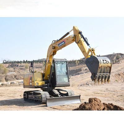 5% Discount New Lovol Track Excavator Fr80e2 8 Ton Small Excavator Digger