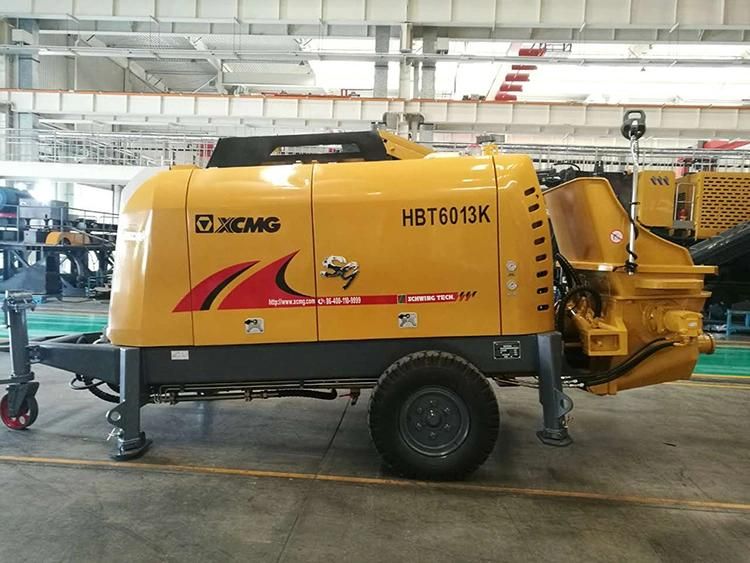 XCMG Official Small Size Diesel Concrete Mixer Hbt6013K with Pump Price