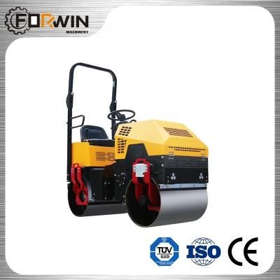 1-Ton Road Compactor Double Drum Hydraulic Asphalt Roller Vibratory Road Roller by Diesel Engine