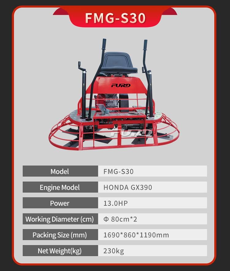 Honda Gasoline Ride on Concrete Power Trowel