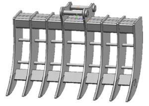 High Quality Excavator Attachment for Rake Bucket T for 1-50 Ton