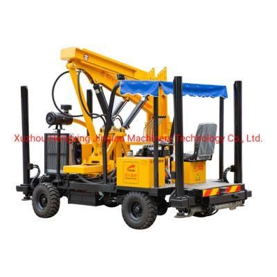 Hydraulic Fuel Saving Highway Guardrail Pile Driver Machine