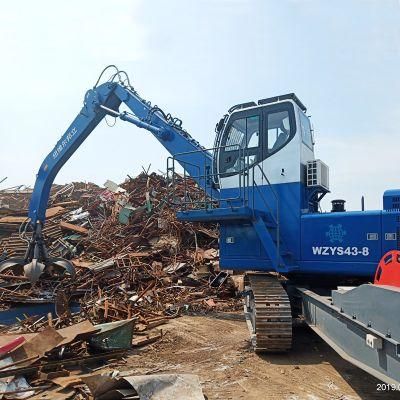 China Bonny Wzys43-8c 43 Ton Dual Power Hydraulic Material Handler with Multi-Tine Grab