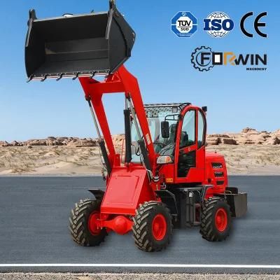 Factory Outlet Fw912c Small Wheel Loader Price with Snow Blade/Mixer Bucket Clamp/Digger 1.2tons/0.6m&sup3; Front Loader for Sale