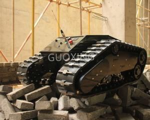 880t Rubber Tracked Chassis Vehicle Robot Tank Chassis Platform with Remote Control