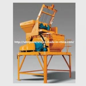 Js500 Double-Horizontal-Shaft Forced Type Concrete Mixer