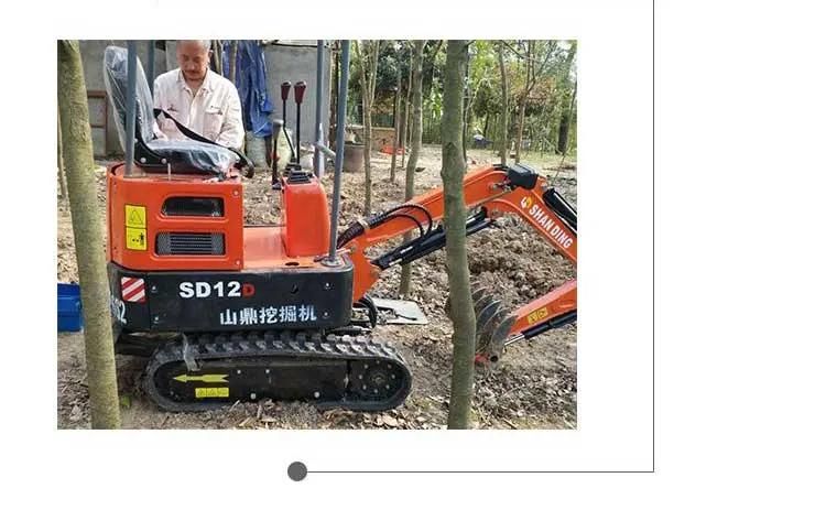 Home Use Mini Excavators 800 Kg with Accessories Swing Boom Canopy CE EPA