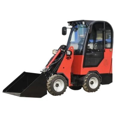 Cheap Price Farm Garden Agricultural Compact Loader 600kg Rated Load Small Shovel Machine Mini Wheel Loader