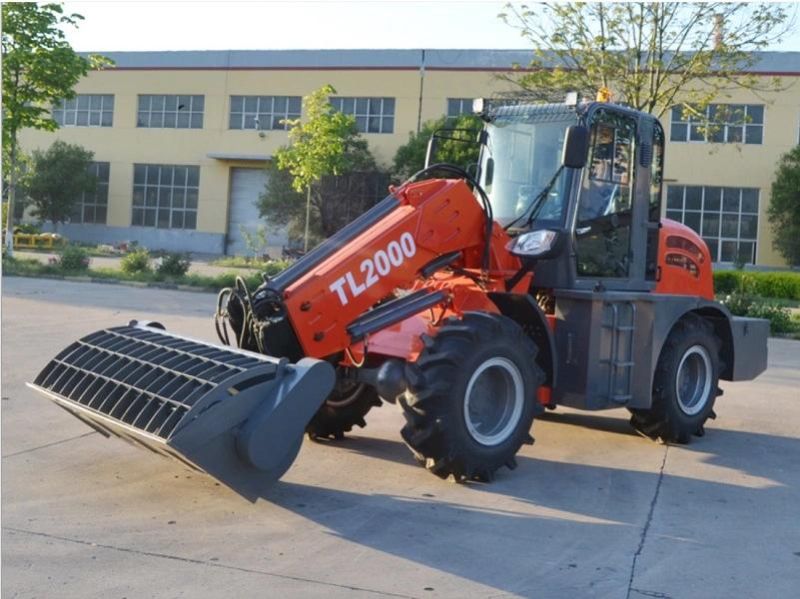 Small Telescopic Boom Front Wheel Loader with Euro 5 Engine