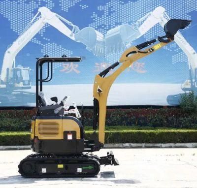 Hq16-9bp (Canopy&zero tail) Backhoe Crawler Mini Excavator with High Quality