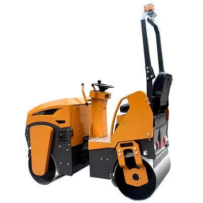 Road Construction Equipment Road Roller 1 Ton Mini Vibratory Asphalt Compactor Roller for Sale