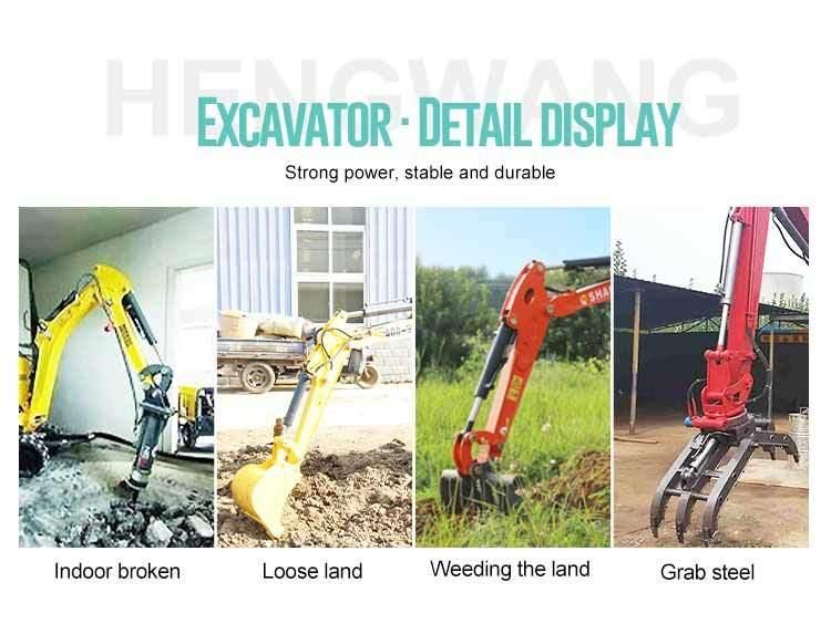 1 Ton Excavators with Chassis Crawler Type Excavator