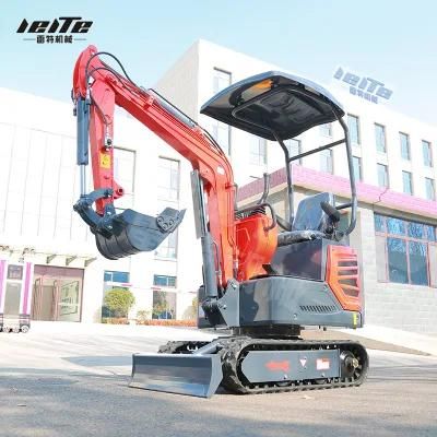 1 Ton Mini Excavator Digging with Factory Hydraulic Mini Excavator