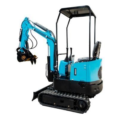 Minibagger 0.8ton 1ton 1.8 Ton 2ton 3ton Hydraulic Small Home Use Garden Rubber Track Crawler Digger Excavator