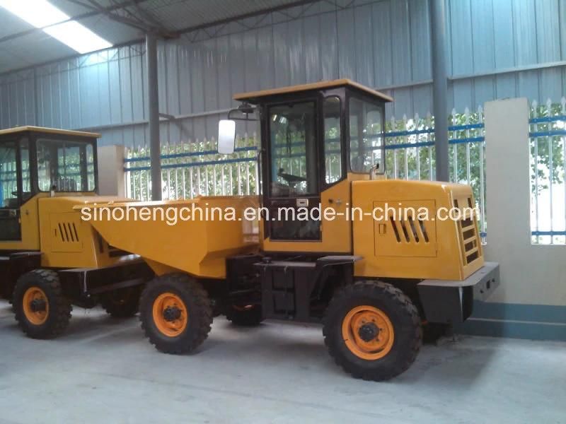 Mini Site Dumper 3 Ton Front Tipping Bucket Loader 4 Wheels Drive