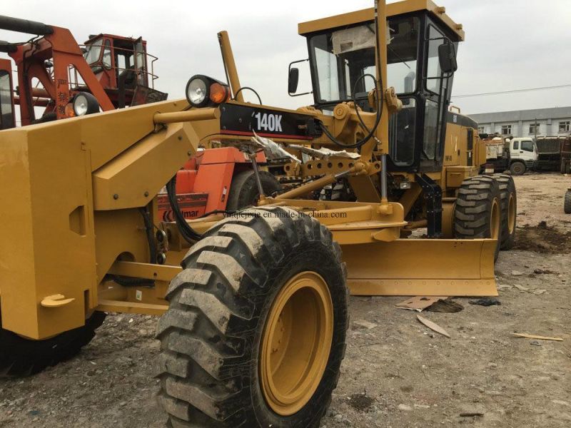 Used Motor Grader Cat 140K, Used Cat 140h 140g 140K Motor Grader Cheap Price in Shanghai