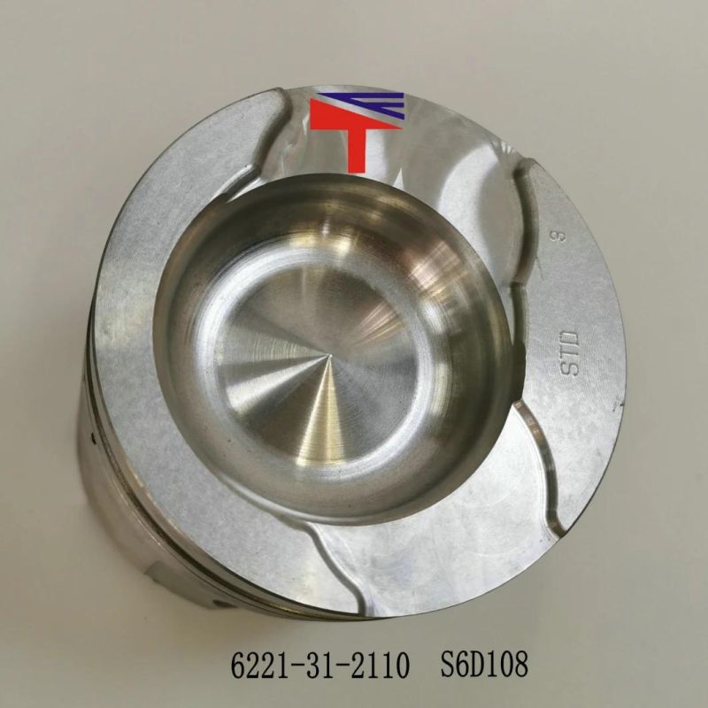 High Quality Diesel Engine Mechanical Parts Piston 6221-31-2110 for Engine Parts Wa380-3 PC220-6 6D108 S6d108 Generator Set