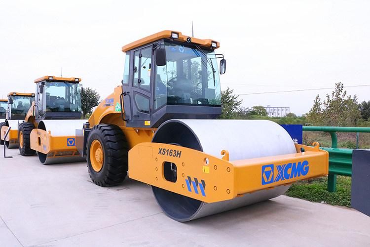 XCMG 16ton Full-Hydraulic Single-Drive Vibratory Roller Xs163h Mini Road Roller Compactor with Competitive Price
