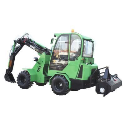 Multifunctional Mini Articulated Loader with Rotary Tiller Hydraulic