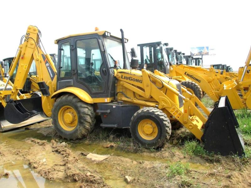 Popular Liugong 8.6ton 75kw Backhoe Loader Clg764A