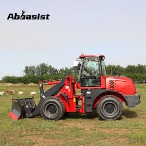 CE ISO OEM abbasist AL20 2000kg Shovel Loader White Payloader 2ton for Garden Work