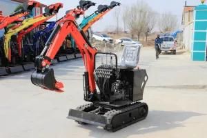 High Quality Compact Front End Shovel Excavator 0.8t with Rubber Track
