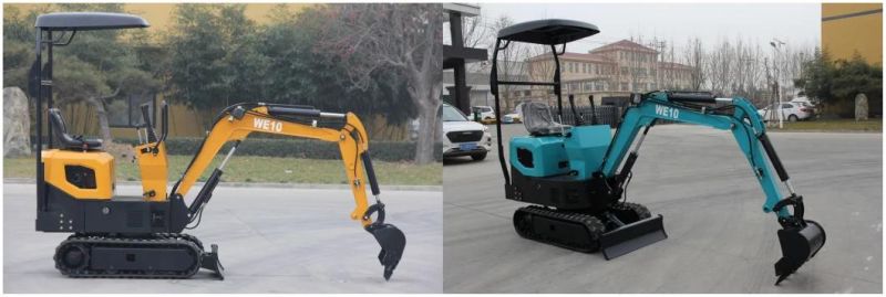 Chinese Wolf 1t Diesel CE/Euro 5 Engine We10 Hydraulic Crawler Small/Mini/Micro Excavators Digger for Farm/Garden/Construction