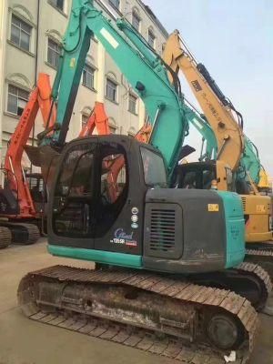 Used Kobelco Sk135 Crawler Excavator with Hydraulic Breaker Line and Hammer in Good Condition