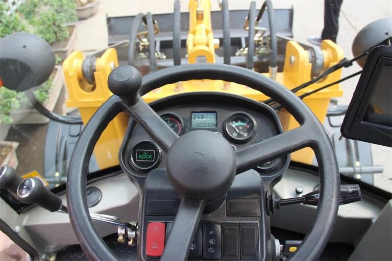 China Supplier Wolf 1.5 Ton 4WD Hoflader Radlader with Attachments/CE/TUV Yanmar/Kohler Front Small/Mini Loader for Europe/America/Hire/Sales/Farm/Garden