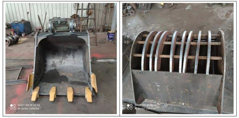 Bucket Pins and Bushings Wheel Excavator Grapple Mini Excavator Skeleton Spare Part 2.1cbm