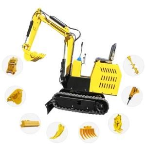 600kg Rotatable Boom Arm Type Mini Excavators Digger Machine for Sale