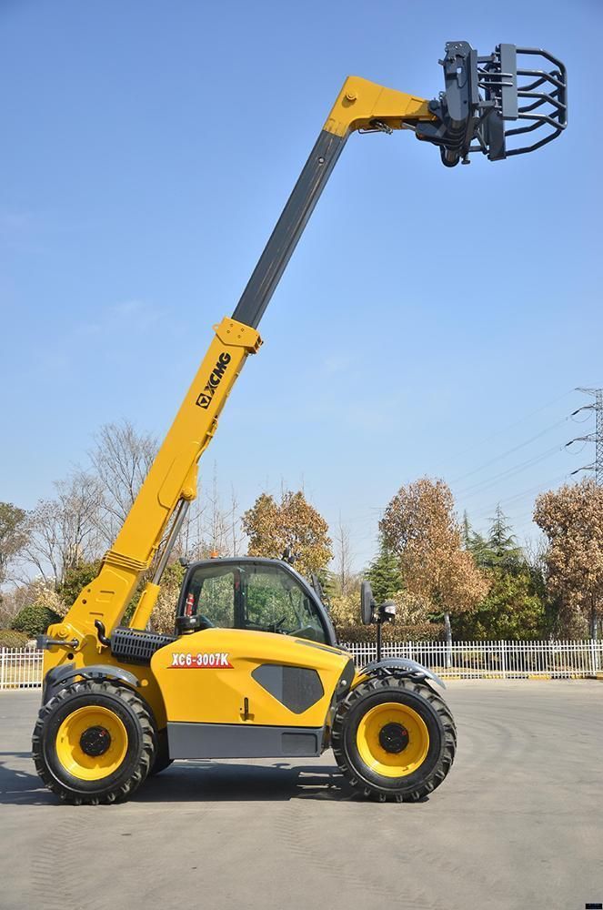 XCMG Telescopic Boom Wheel Loader Forklift 3 Ton 7m Xc6-3007K China Mini Telescopic Handle Telehandler with Multifunctional Attachment