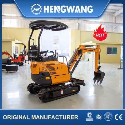 China Mini Excavator 1.7ton Small Digger 13.6kw Excavator with Rubber Track