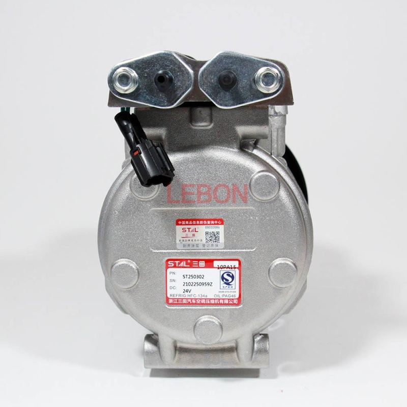 Excavator Compressor Air Conditioner Compressor Dh220-5 AC Compressor for Dh Excavator Parts