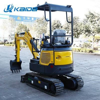 Small Multifunctional Hydraulic Crawler 1ton 1.5ton 1.8ton Mini Excavator for Sale