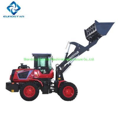 1.6-2.0ton Construction Machinery Mini Small Compact China Loader Mini Loader Front End Wheel Loader for Sale