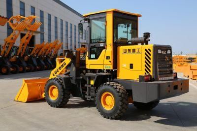 Lugong Mini Wheel Loader Rated Load 1800 Kg 65kw High Power Loader for Sale