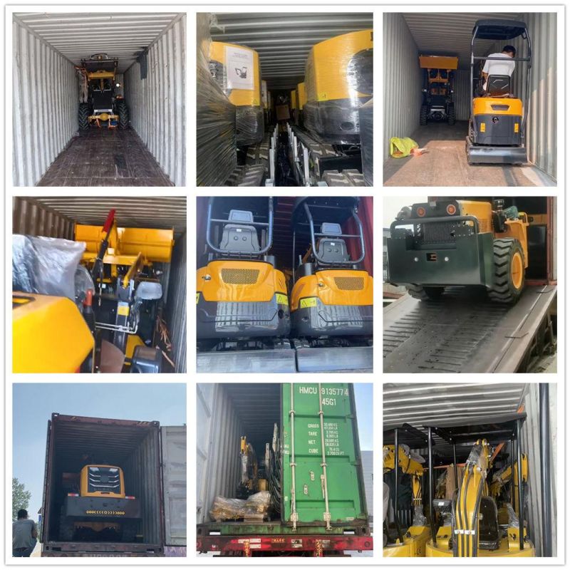 China Factory Wholesale 0.6/0.8/1/1.2/1.5/2ton Mini Mini Excavator Backhoe Excavator Crawler Excavator Tailless Excavator Construction Site/Farm/Garden CE CE