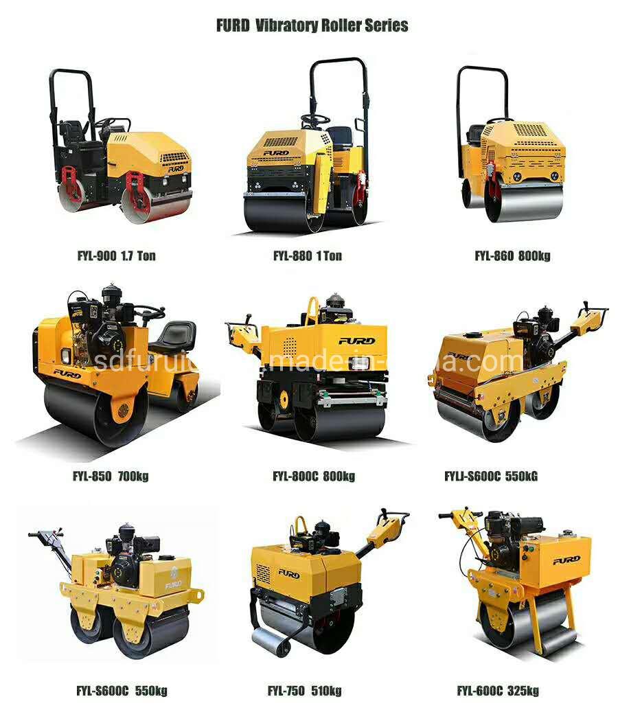 Double Drum Vibratory Roller Vibratory Tandem Roller Compaction Rollers for Sale Fyl-880