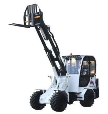 Yanmar Engine Powered 2 Ton Telescopic Wheel Loader with Side Shift Forklift for Sale